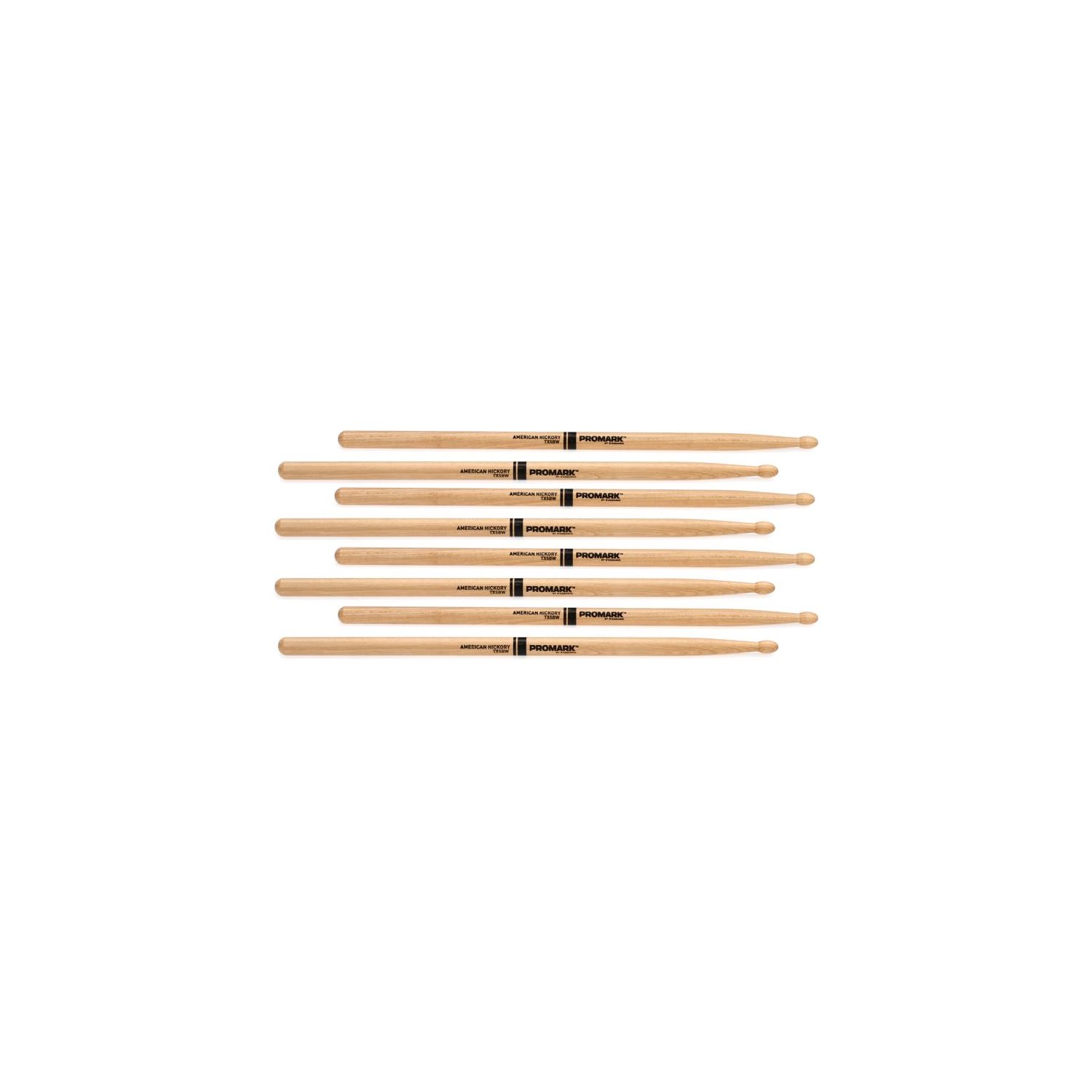 PROMARK - TX5BW-4P - FORWARD 5B Lacquered Hickory - 4 pack