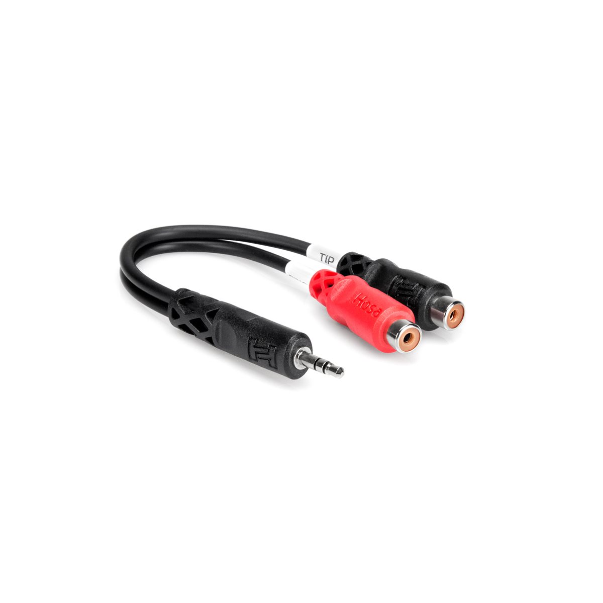 HOSA - YRA154 - Stereo Breakout Cable - 3.5mm TRS Male to Left and Right RCA Female