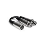 HOSA - YXF-101.5 - Y Cable - XLR Male to Dual XLR Female - 1.5ft