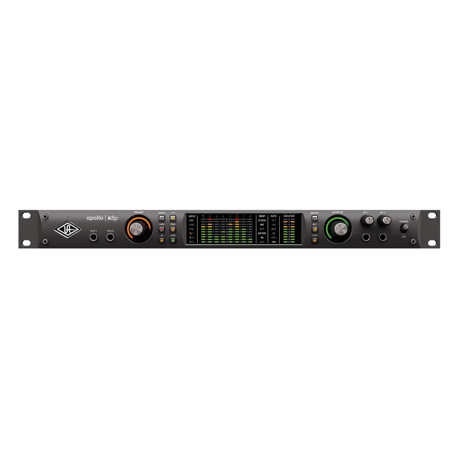 UNIVERSAL AUDIO - UA-APX8P - Interface audio Thunderbolt 3 montable en rack avec traitement UAD en temps réel