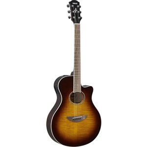 YAMAHA - APX600FM Guitare acoustique w / Cutaway - dégradé Brun Tabac (Brown Tobacco sunburst)