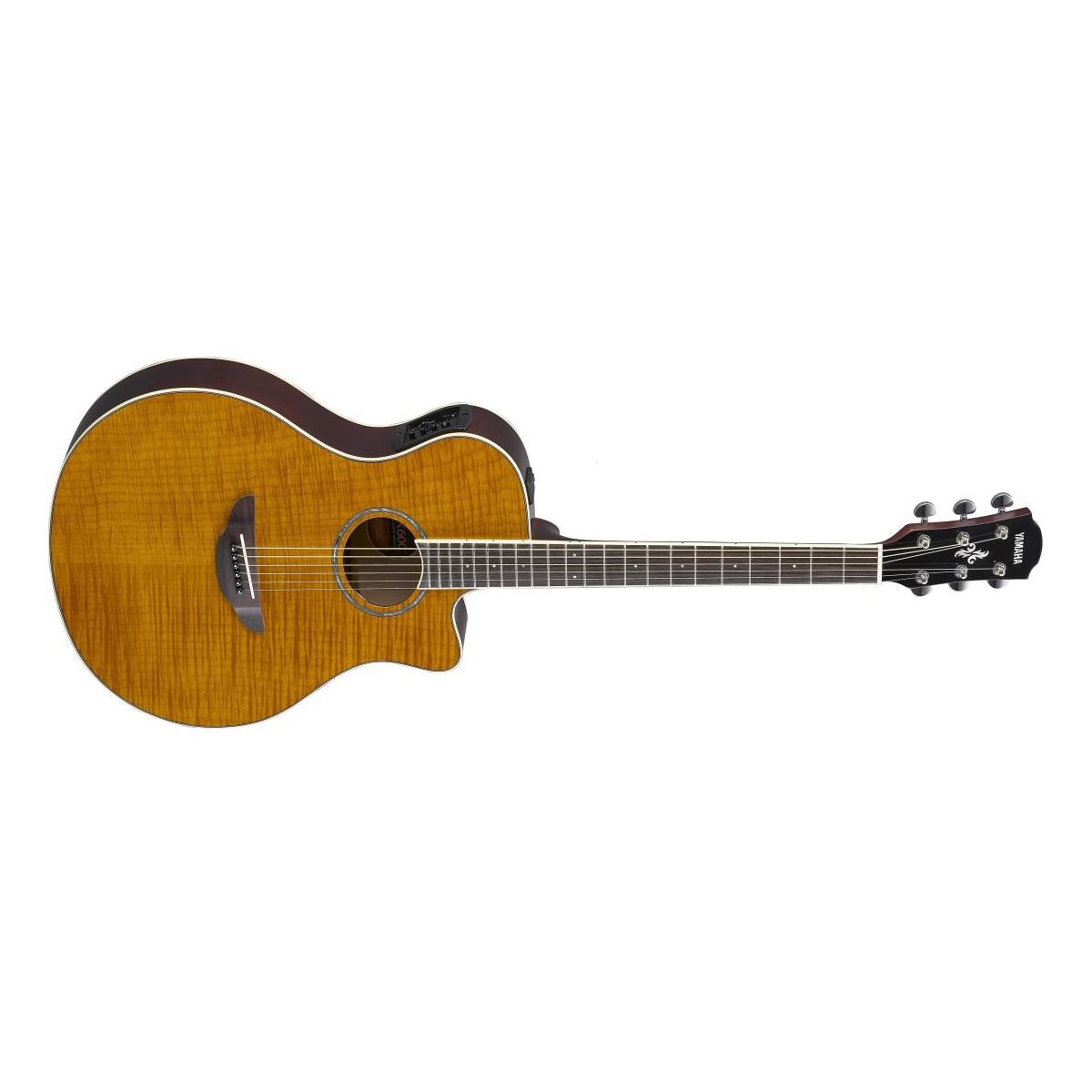 YAMAHA - APX600FM Acoustique Électrique w / Cutaway - Flame Maple Amber