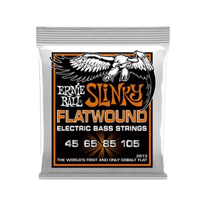 ERNIE BALL - CORDES de BASSE - COBALT - FLATWOUND - 45-105