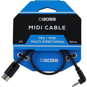 BOSS - BMIDI-1-35 - 5 pins MIDI to 3.5 mm TRS - 1ft