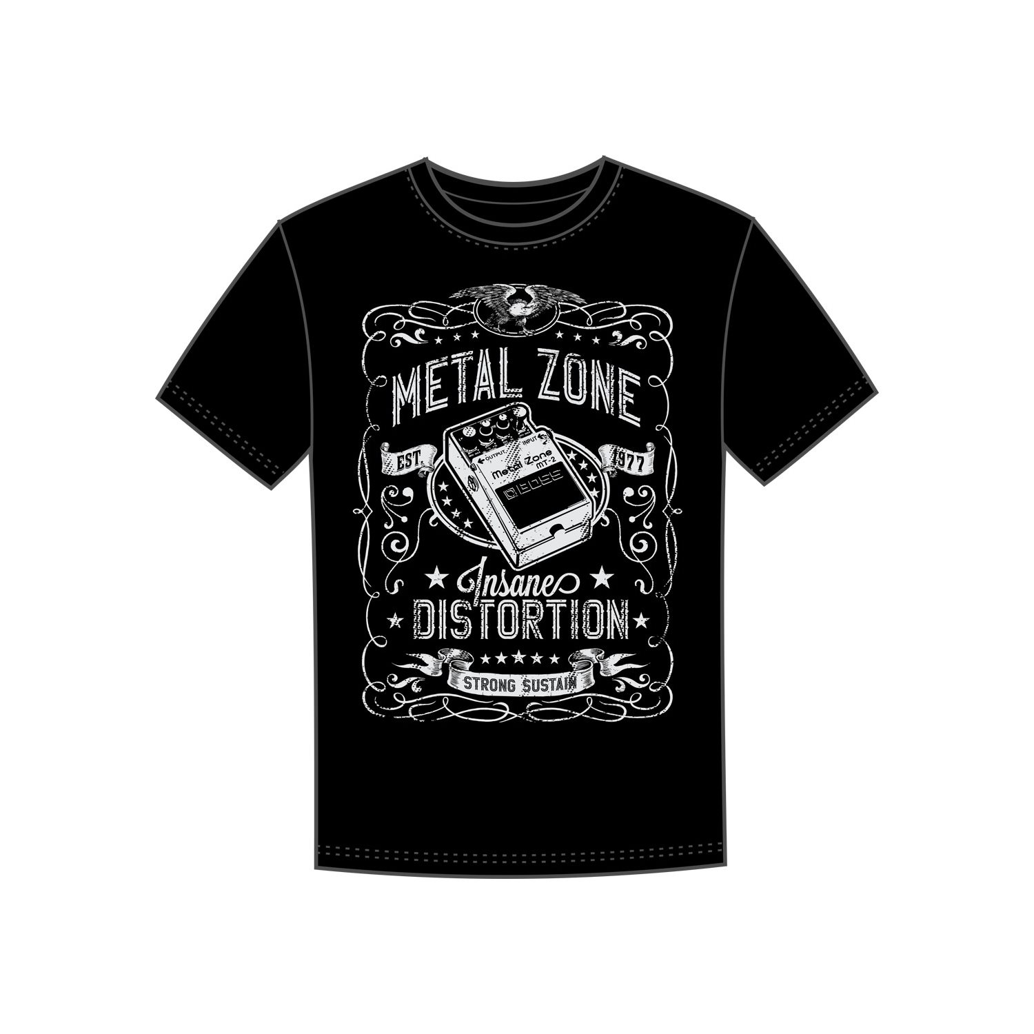 BOSS - CCB-MT2T2XC - MT-2 Metal Zone Pedal T-Shirt - XXL