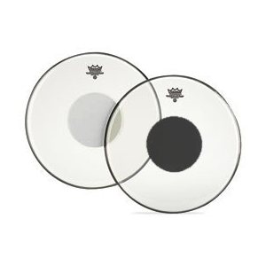 REMO - 10'' CONTROLLED SOUND (CLEAR) BLACK DOT