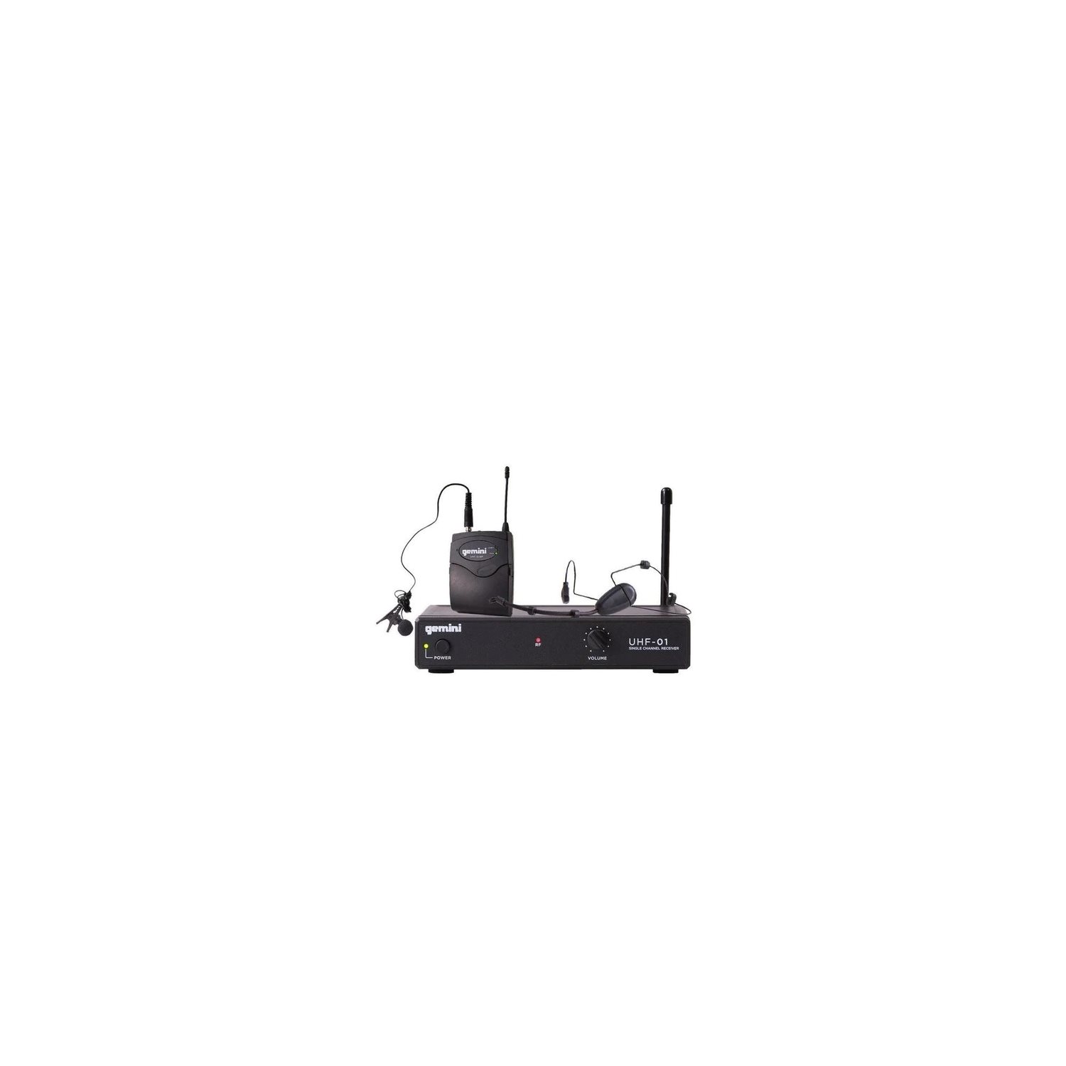 GEMINI - UHF-01HL-F1 - Single-Channel UHF Wireless Microphone System - Lavalier / Headset