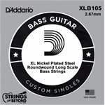 D'ADDARIO - XLB105 - Corde de basse à longue échelle enroulement nickel .105