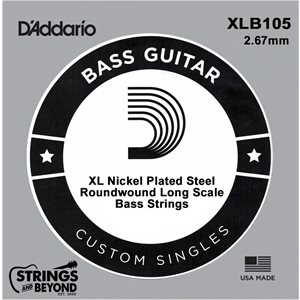 D'ADDARIO - XLB105 - Nickel Wound Bass Guitar Single String Long Scale .105