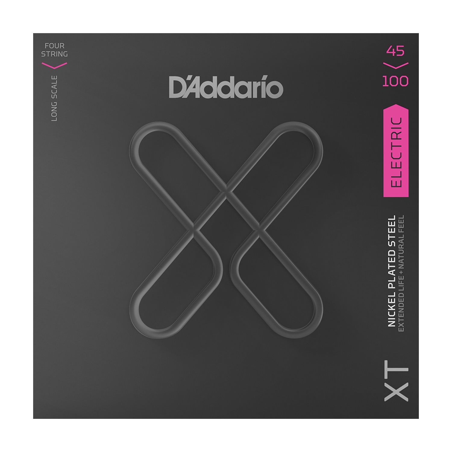 D'ADDARIO - XTB45100 - 4-String Electric Bass Guitar Strings - Nickel Plated - Long Scale - 45-100