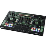 ROLAND - DJ-808 - Contrôleur Serato DJ Pro 4 platines avec boîte à rythmes et transformateur vocal