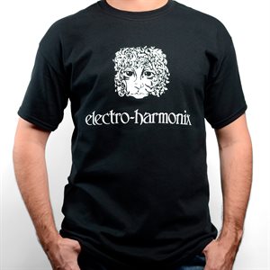 EHX - Tee Shirt, Noir, avec logo, Large