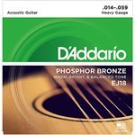 D'ADDARIO - EJ18 - acoustic guitar strings - Phosphor Bronze - 14-59