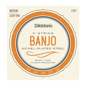 D'ADDARIO - EJ61 - Jeu de cordes de banjo à 5 cordes