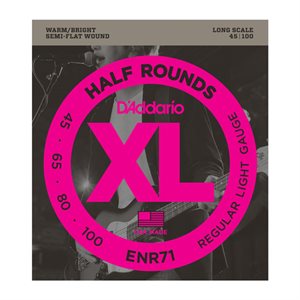 D'ADDARIO - ENR71 - electric bass strings - Half Round - long scale - 45-100