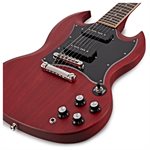 EPIPHONE - SG Classic Worn P-90s - Worn Cherry