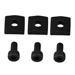 PROFILE - PLB001-BK - BLACK NUT BLOCKS WITH SCREWS, 3 SETS