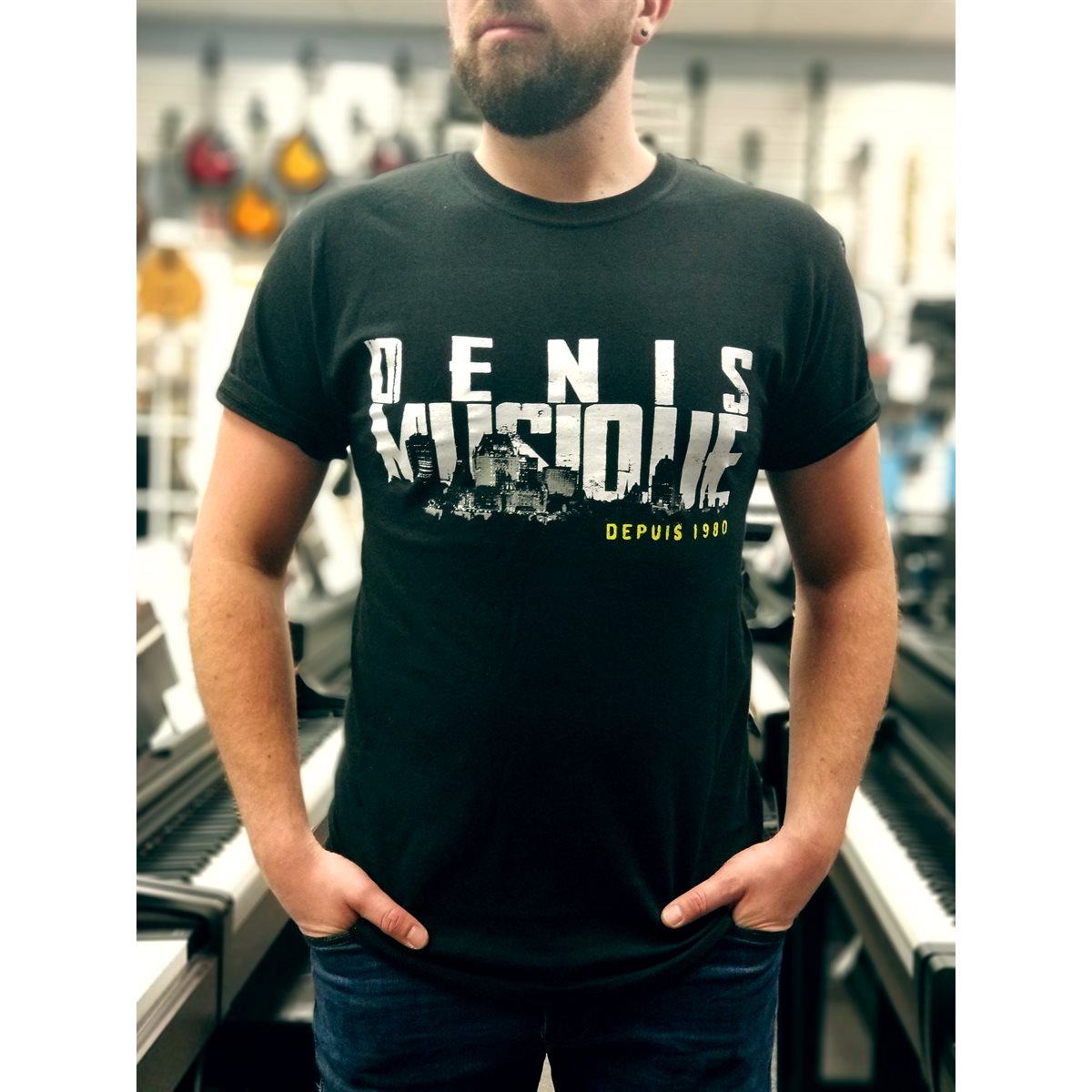 DENIS MUSIQUE - T-shirt - Ville de Québec - X Large