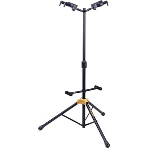 HERCULES - GS422B - AUTO GRIP DOUBLE GUITAR STAND - FOLDABLE BACKREST