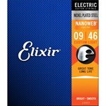 Elixir - 12027 - Electric Guitar Strings with Nanoweb Coating - 9-46