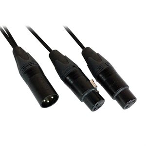 DIGIFLEX - CY-1MX-2FX-1 - XLR Splitter Cables - 1FT