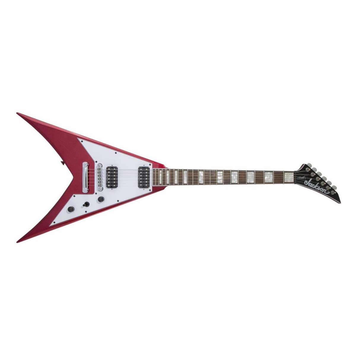 JACKSON - X KVXT KING V - Scott Ian SIGNATURE - Candy Apple Red