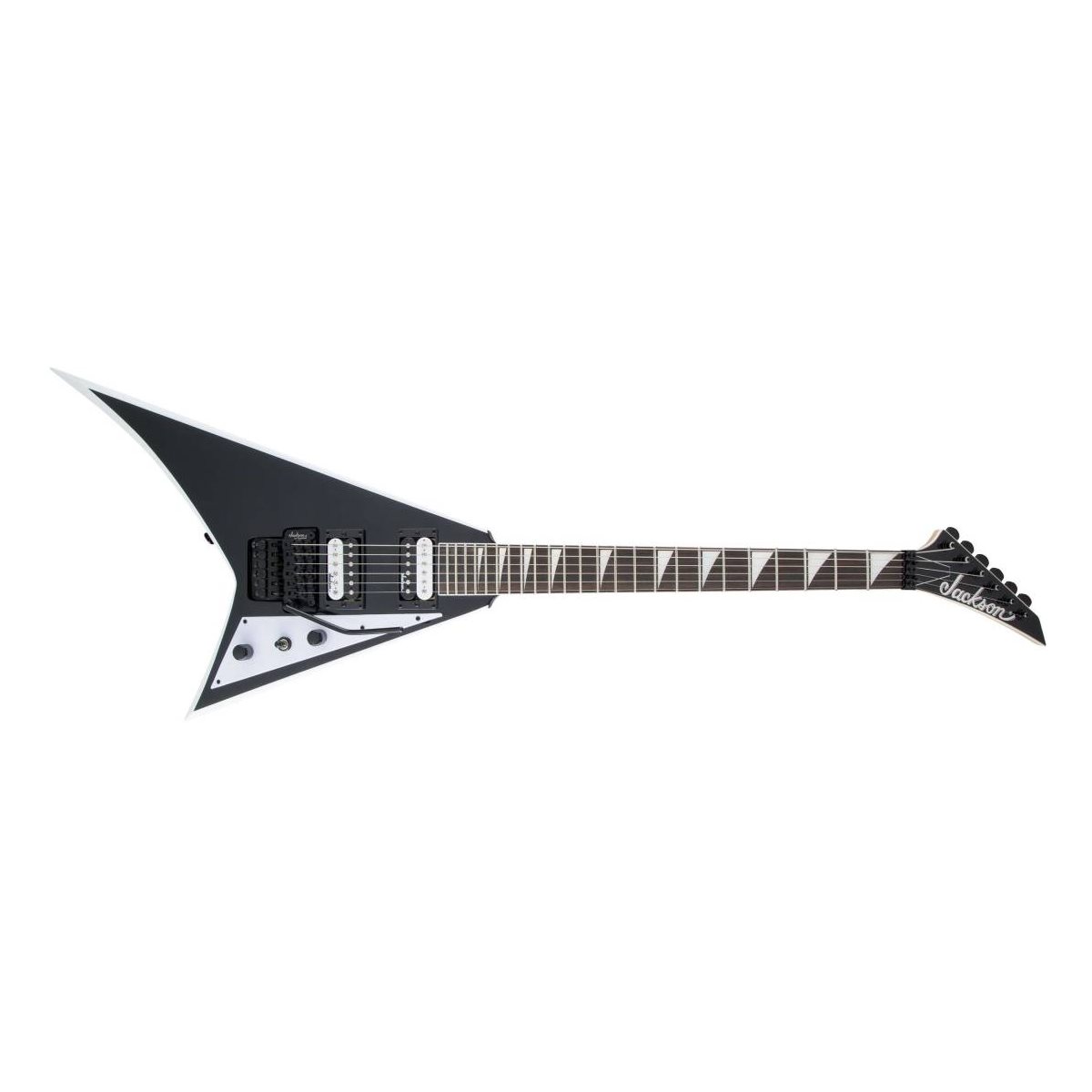 JACKSON - JS32 RR RHOADS - BLACK WITH WHITE BEVELS