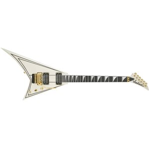 JACKSON - PRO RR3 RHOADS - IVORY WITH BLACK PINSTRIPES