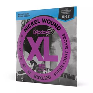 D'ADDARIO - ESXL120 - Super Light Double Ball End Electric Guitar Strings - 9-42