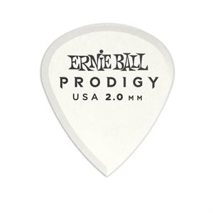 ERNIE BALL - 9203EB - Médiators Mini Prodigy blancs 2,0 mm - Paquet de 6