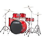 YAMAHA - RYDEEN - 5-PIECE DRUM KIT WITH HARDWARE (22,10,12,16,SNARE) - HOT RED