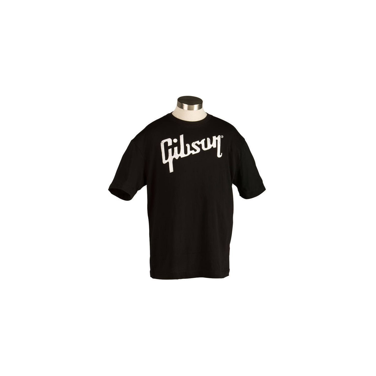 GIBSON - GTS-BLKXL - T-Shirt avec logo blanc - X-Large - noir