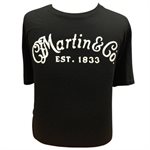 MARTIN - 18CM0109XL - T-shirt à logo classique, noir - XL