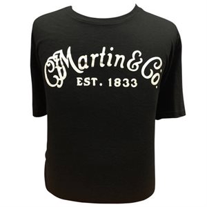 MARTIN - 18CM0109L - T-shirt avec logo classique, noir - L