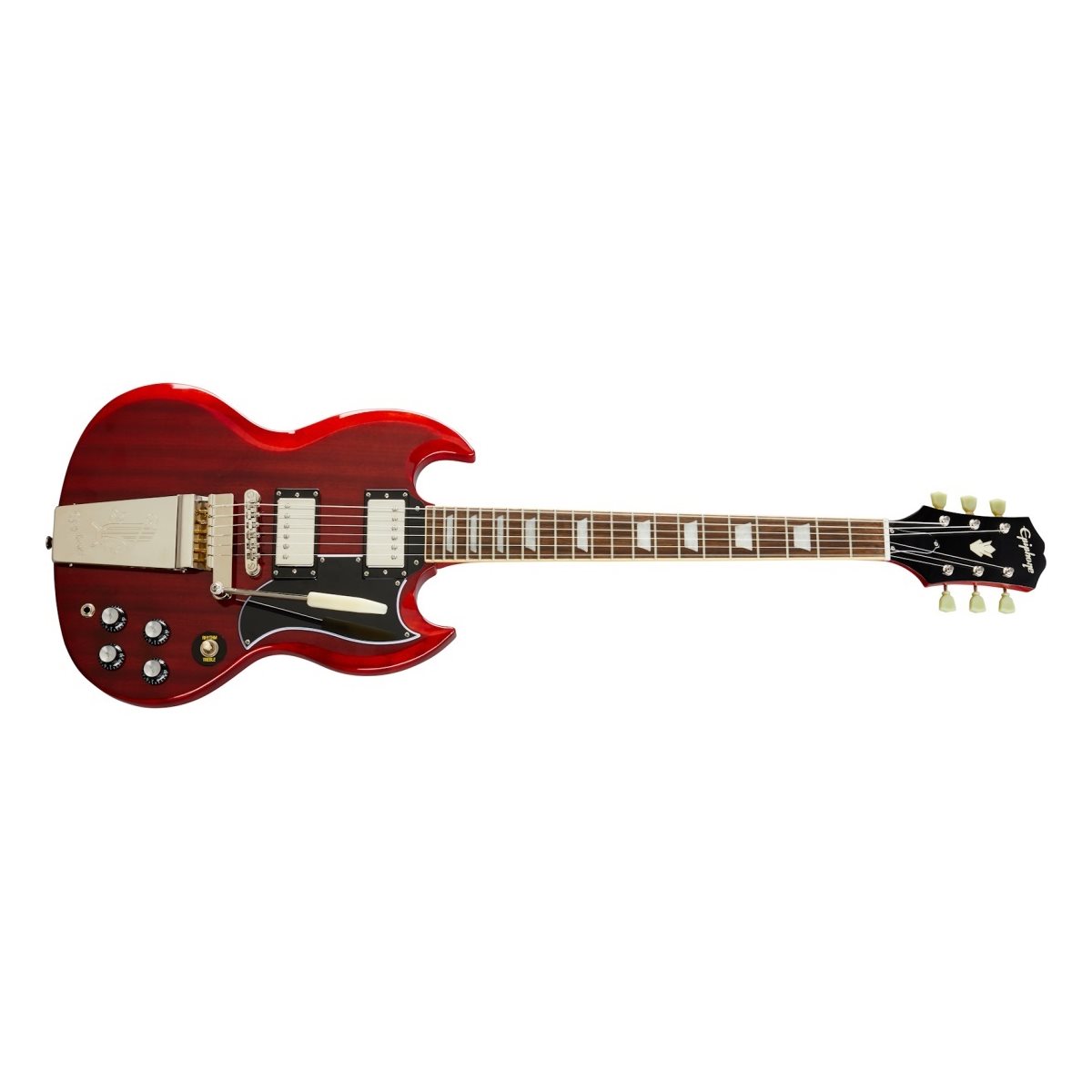 EPIPHONE - Guitare électrique SG Standard '61 Maestro Vibrola - Vintage Cherry