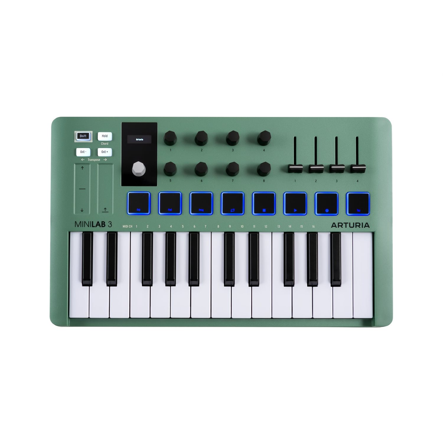 ARTURIA - MiniLab 3 25-Key MIDI Controller w / Software - Mint Green