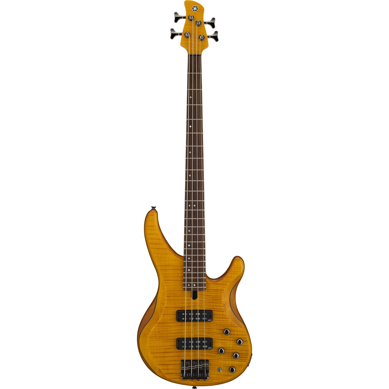 YAMAHA - TRBX604FM - 4 string electric bass guitar - MATTE AMBER