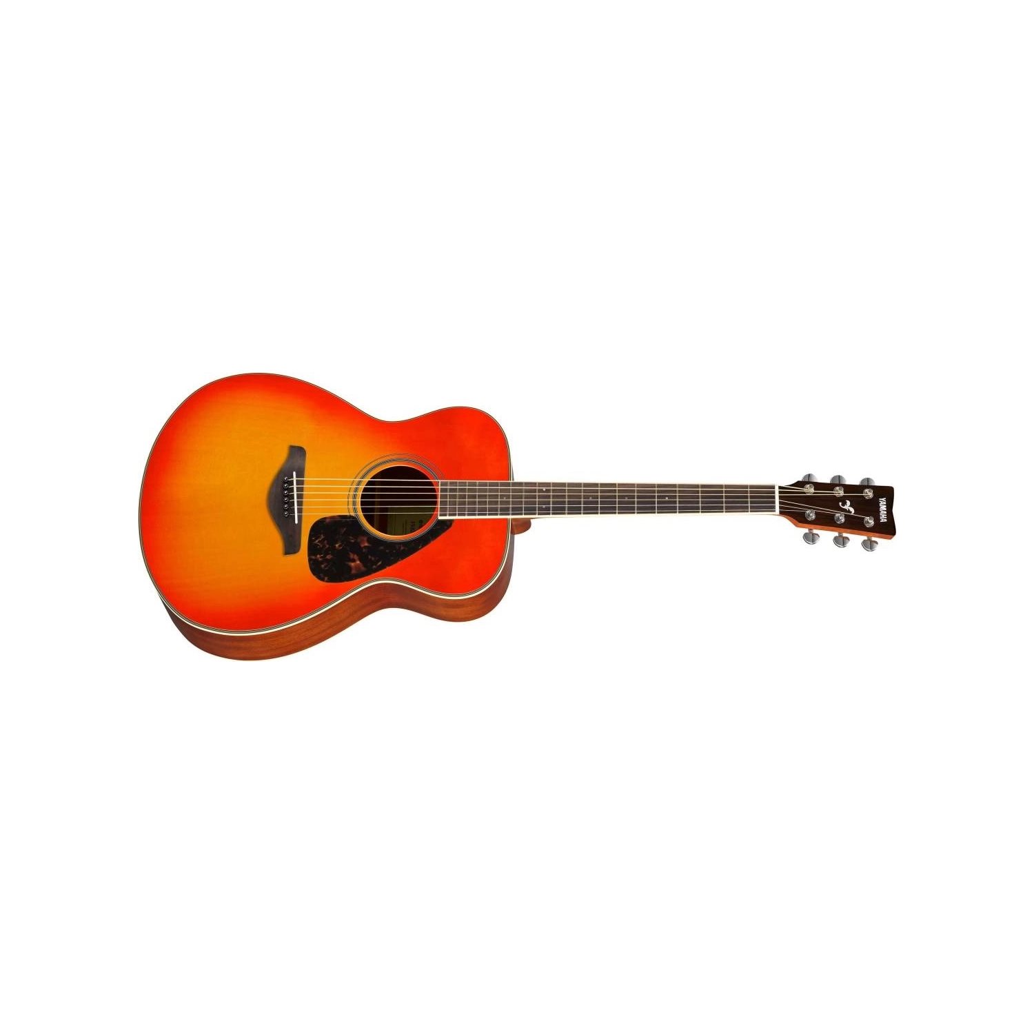 YAMAHA - FS820 - Small Body Acoustic Guitar w / Solid Spruce Top - Autumn Burst