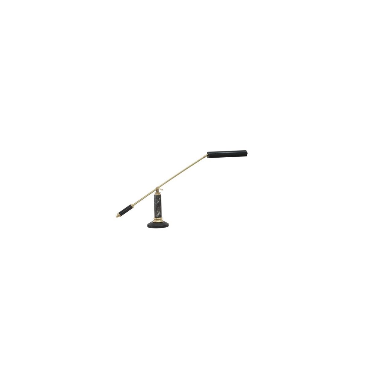 HOUSE OF TROY - PLED192-627 - Counter Balance Polished Brass and Black Marble LED Piano / Desk Lamp