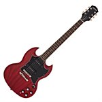 EPIPHONE - SG Classic Worn P-90s - Worn Cherry