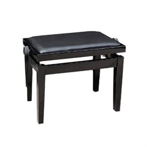 PROFILE - PPB-202 / EP - Foam Padded Leatherette Piano Bench - Polished Ebony