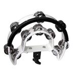 MANO PERCUSSON - MP-DDC-RD - Double Cutaway Tambourine for Drum Set - White