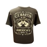 MARTIN - DUAL GUITAR T SHIRT - petit - NOIR