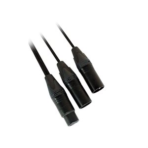DIGIFLEX - CY-1fX-2mX-1 - XLR Splitter Cables - 1FT