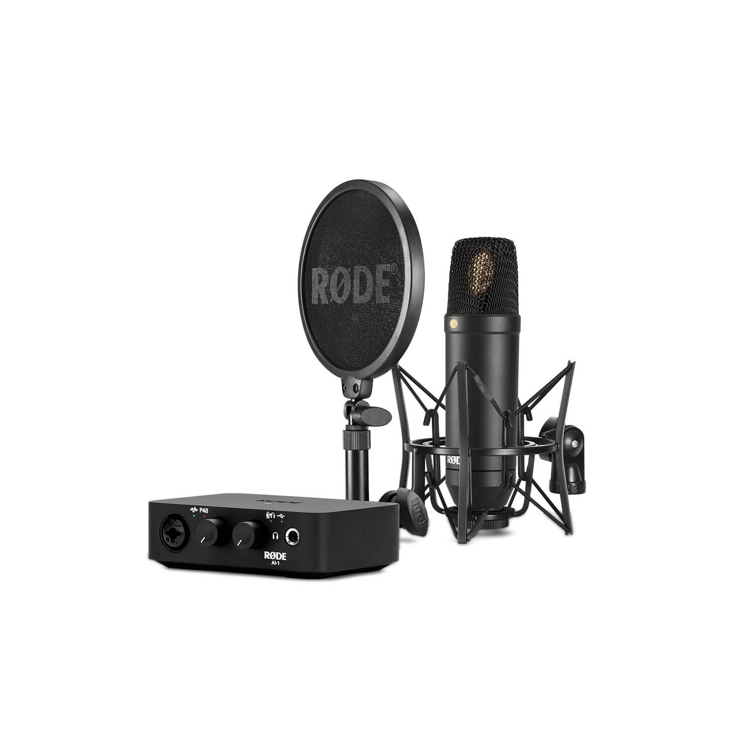 RODE - NT1 & AI-1 Complete Studio Kit with Audio Interface