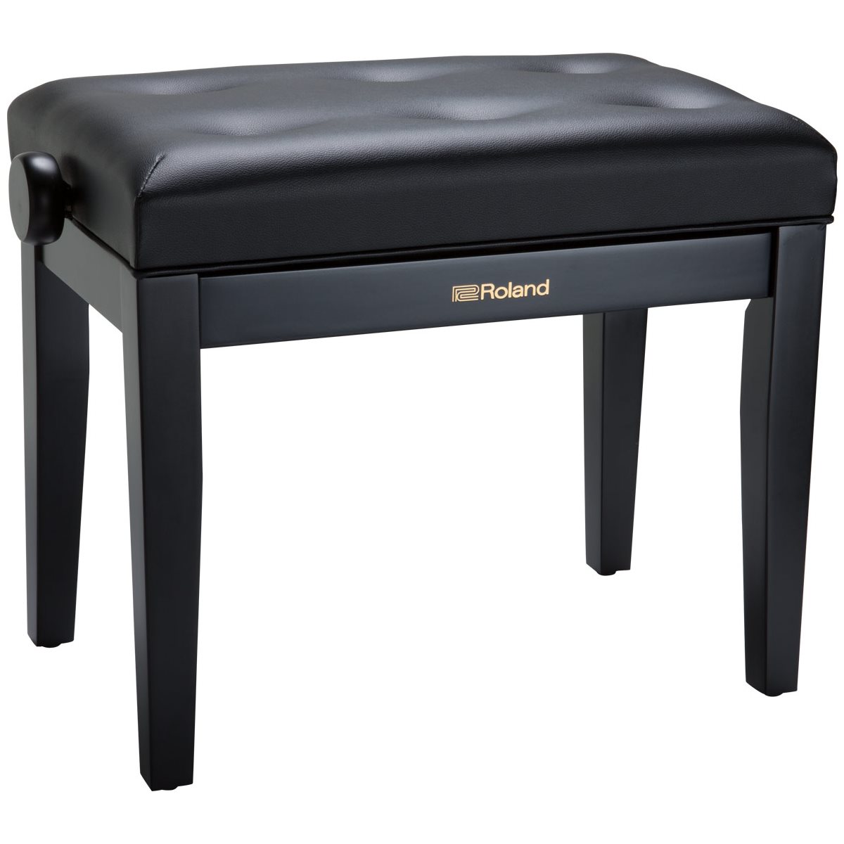 ROLAND - RPB-300BK - Piano Bench with Cushioned Seat w / Satin black finish