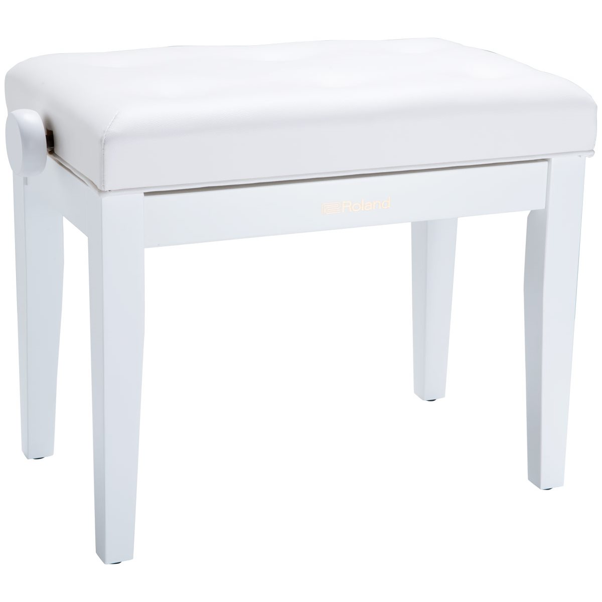 ROLAND - RPB-300WH - Piano Bench with Cushioned Seat w / satin white finish