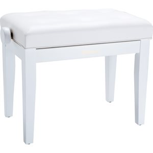 ROLAND - RPB-300WH - Tabouret pour piano avec assise rembourrée et finition blanc satiné