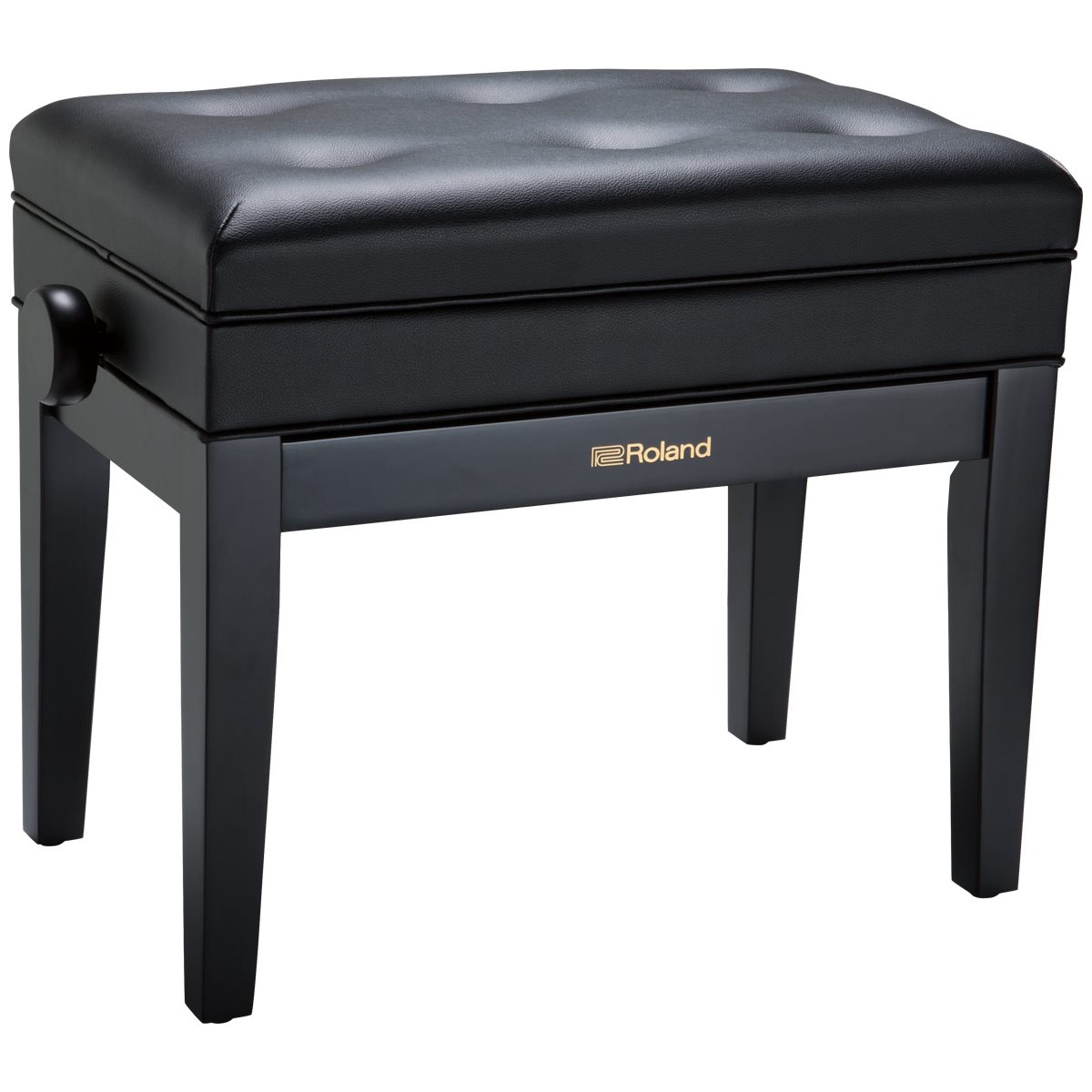 ROLAND - RPB-400BK - Piano Bench with Cushioned Seat w / storage compartment - satin black 