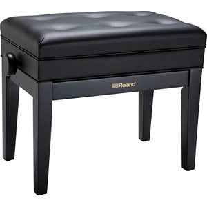 ROLAND - RPB-400BK - Piano Bench with Cushioned Seat w / storage compartment - satin black 